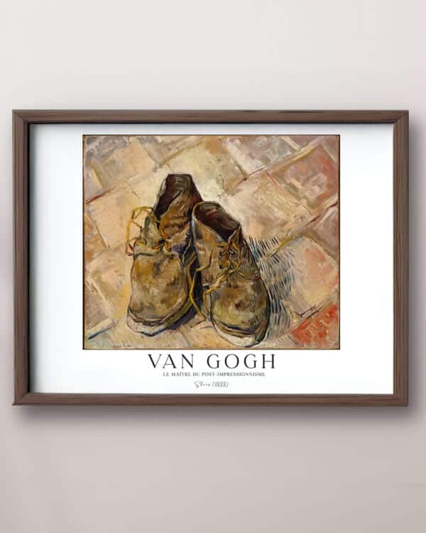 a worn-out pair of shoes van gogh print