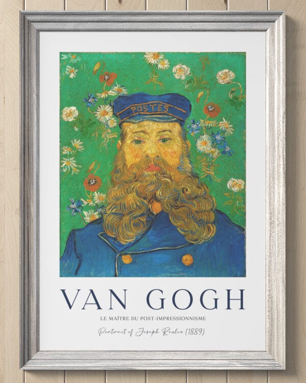 Portrait of the Postman Joseph Roulin (1889) Vincent Van Gogh Print ...